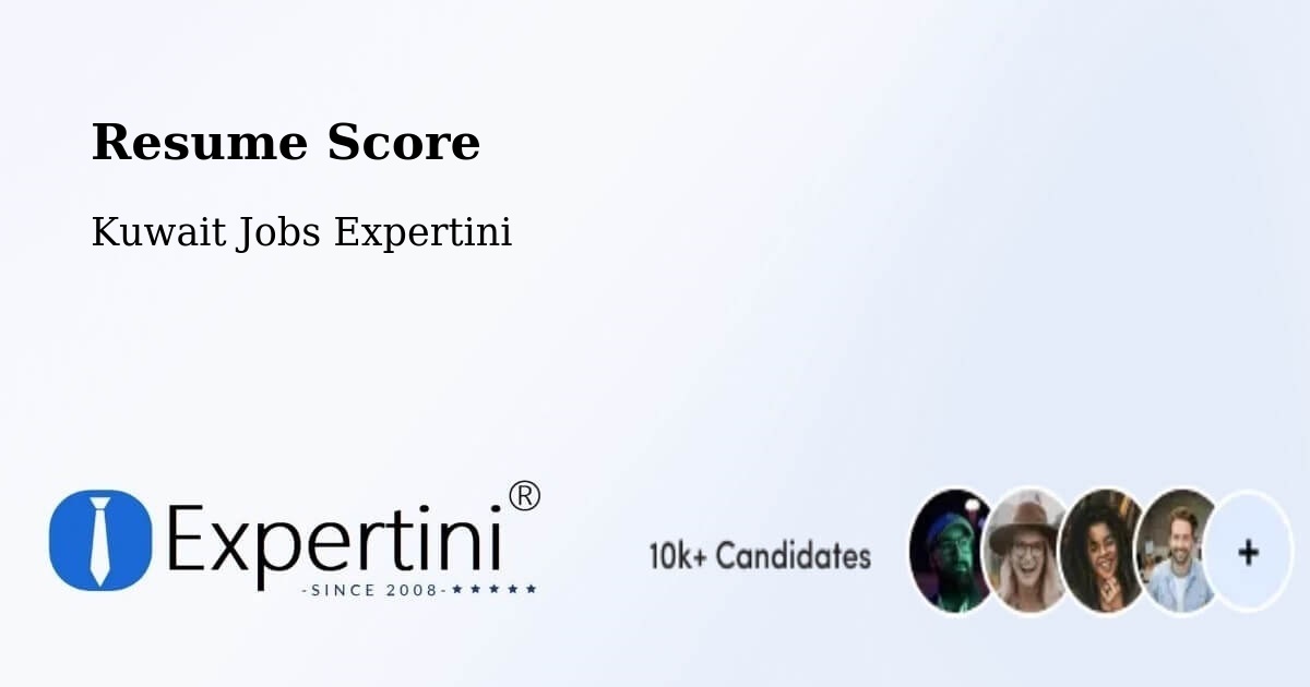 Resume Score & Job Description Match Tool – As Sālimīyah - Kuwait Jobs Expertini